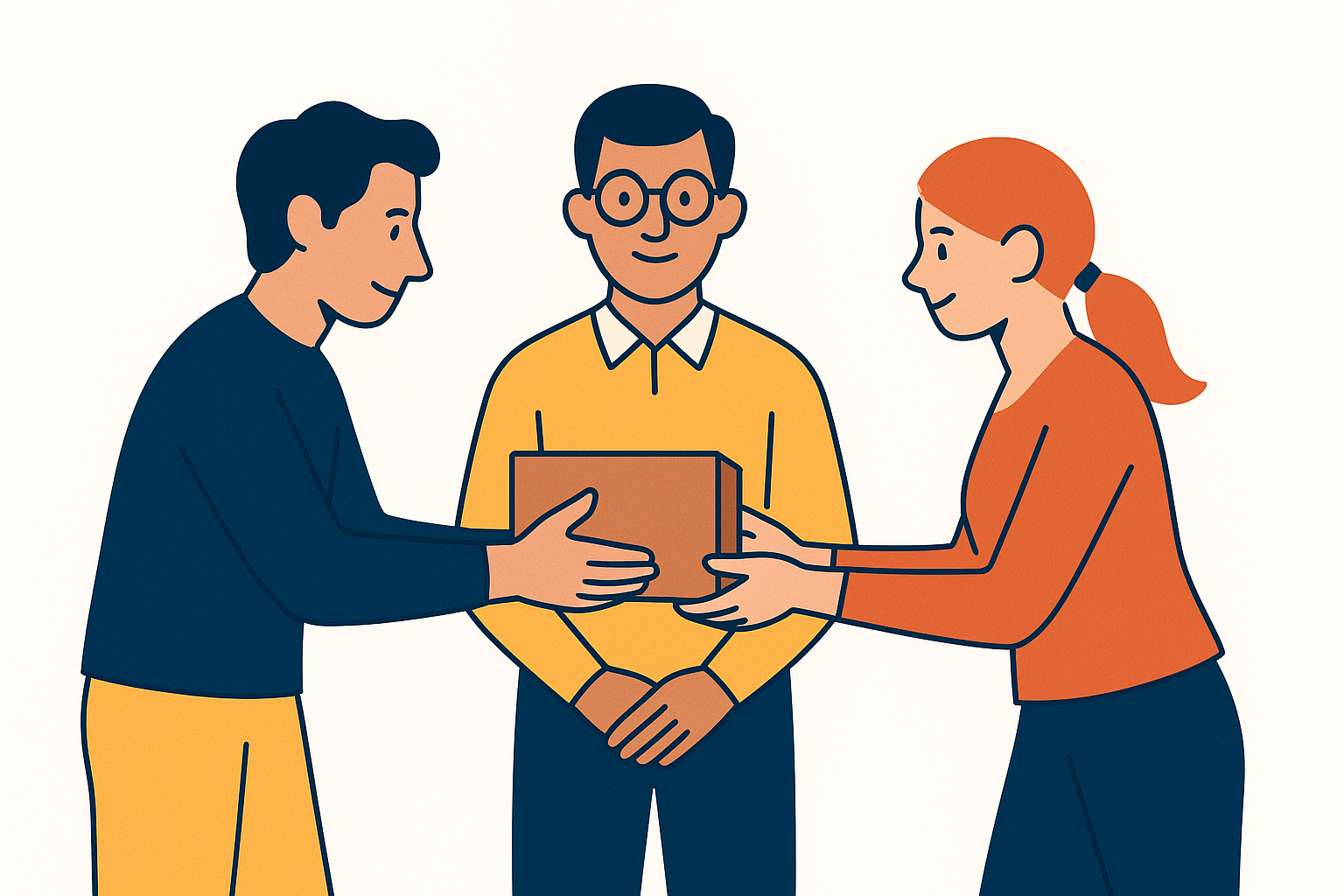 Échange sous témoin